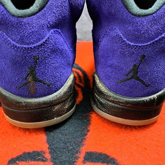 Size 10 Air Jordan 5 Retro Alternate Grape Purple Aqua Men’s (136027-500) - Picture 10 of 13